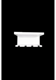 Resim Beyaz Yapışkanlı Çok Amaçlı Diş Fırçası Jilet Jiletlik Asacağı Askılığı Askılık Diş Fırçalık Banyo Organizer 