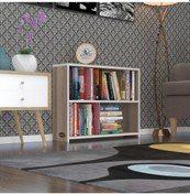 Resim Kenzlife Kitaplık Süper Ga 060 80 19 Crd 2 Katlı Tek Bölme Ofis Mutfak Banyo Dolabı Arkalıksız 