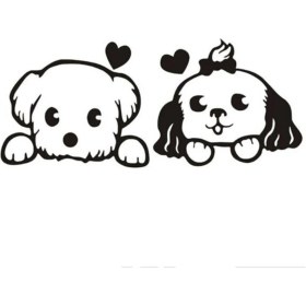 Resim Köpek (Oto-Motor-Laptop-Duvar-Dekor) 20 x 8 cm 