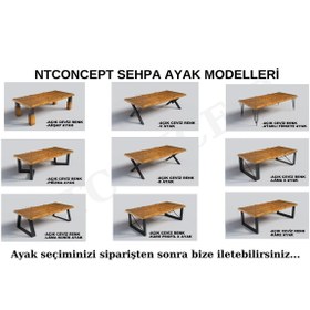 Resim NT Concept Ntconceptmasif Ağaç Ofis Sehpası(75cm-100cm-h44cm) 