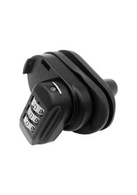 Resim Yaozixa Rd-037 Metal Tabanca/savar Güvenlik Kilit, 3 Basamaklı Kombinasyon, Çocuklardan Koruma, Döner Kolu, Siyah 