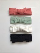 Resim Nis butik 4'lü Bandana Bebek Hediyelik Set, Hediyelik Bandana Seti, Bebek Bandana Set 