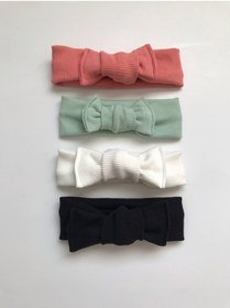 Resim Nis butik 4'lü Bandana Bebek Hediyelik Set, Hediyelik Bandana Seti, Bebek Bandana Set 