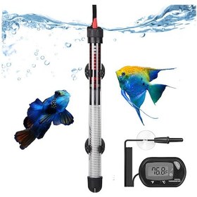 Resim Tenfowee Akvaryum Otomatik Isıtıcı Ve Termometre Seti - 20-34 C Ayarlanabilir, Tamamen Sucan, 200w, Avrupa Şarjı 