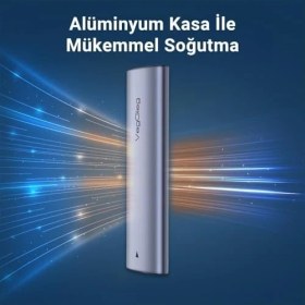 Resim 10GBPS USB 3.1 Gen2 M.2 Sata Ngff Nvme SSD Disk Kutusu 