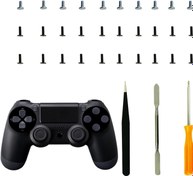 Resim CTHTBZ 30PCS Replacement Screws for PS4 Controller, Accessories Screwdriver Tweezer Tool Repair Kit for Playstation4 PS4 Pro Slim 