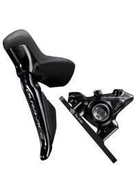 Resim Shimano Dura-ace Di2 St-r9270+br-r9270 Hidrolik Disk Fren Vites Seti 12v Siyah 