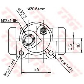 Resim Trw Bwf166 Arka Teker Sılındırı Sol Xsara-Zx-C Elysee-P206-P206+(T3E)-P301-P306 Abssız-Zx (20,60Mm) Bosch Tıpı 