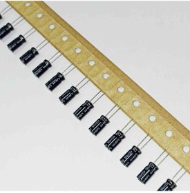 Resim 100mf 25v 6x11 105 Yageo Elko Kondansatör 100 Adet 