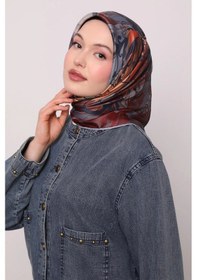 Resim Levidor Kristal Eşarp Esinti Desen Lacivert Gri Lacivert - Gri 