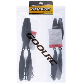 Resim Xindoker Goolrc 1045 Rc Pervane Seti - 2 Çift Siyah Nylon Pervane 10x4.5" 