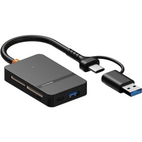 Resim Forzacase 8in1 Usb-C + USB 8 Port Ms Cf Tf Sd Dhc Sdxc Kamera Kart Tak Çalıştır Kart Okuyucu - FC874 