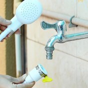 Resim 1 adet Taşınabilir El Tipi Musluk Püskürtücü Ergonomik Tasarım ile - Saç Yıkama ve Evcil Hayvan Banyosu için Kolay Kurulumlu Musluk Adaptörü, Dayanıklı ABS Malzeme, Ev, Seyahat ve Karavan Kullanımı için Mükemmel, Sarı Vurgularla Beyaz, Kompakt ve Hafif Banyo Aksesuarı, Seyahat Gerekliliği | Ergonomik Püskürtücü | Hafif Püskürtücü 