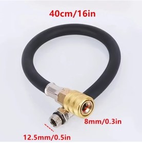 Resim Dashanshop Kilitli Lastik Şişirme Hortumu, 40cm Araç Motosiklet Bisiklet Pompa Adaptörü 