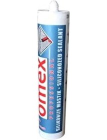 Resim Omex Silikonize Mastik 450 Gr Beyaz Beyaz 