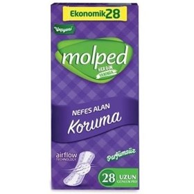 Resim Molped Nefes Alan Koruma Parfümsüz Ped Uzun 28li 
