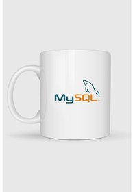 Resim Mysql Logo Tasarımlı Kupa Bardak Beyaz 