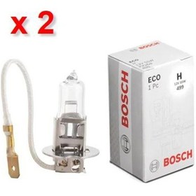 Resim 2 Adet Set Bosch H3 Ampül Eco,H3 12V 55W Normal Isik 550885885 