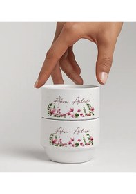 Resim Bk Gift Kişiye Özel İsimli Çiçek Tasraımlı 2li Çerezlik Kase-5, Yeni Ev Hediyesi Önerileri, Misafir Sunum Ürünü, Çay Yanı Kase Kobitmeyencom34772 Bk G 