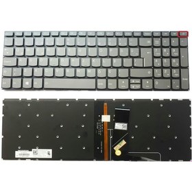 Resim Lenovo Uyumlu 320 15ısk, 330 15ıkb Notebook Klavyesi Füme Tr Işıklı 