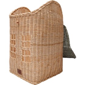 Resim Kapaklı Ev Rattan Oyuncak Sepeti 