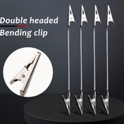 Resim 4 Adet Çift Başlı Ayarlanabilir Sivrisinek Teli Klipsi - Ağır Hizmet Tipi Metal Çok Amaçlı Klipsler, Tütsü Çubukları, Sandal Ağacı, Kartvizitler, Etiketler İçin - Ev Dekoru & Ofis Gereçleri, Sivrisinek Teli Tutucu, Tatil Süslemeleri, Çok Yönlü Araç, Sağlam Yapı, El Sanatları Tutucular için 