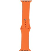 Resim Watch 38mm Band Serisi Klasik Kordon Silikon Strap Kayış-Turuncu 
