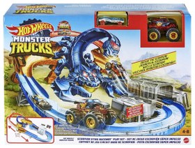 Resim Hot Wheels Monster Trucks Akrep Isırığı Yarış Seti GTL33 