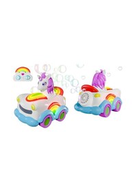 Resim Mey İthalat Baloncuk Çıkartan Uzaktan Kumandalı Unicorn Araba 3.7v.usb Beyaz 