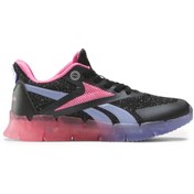 Resim Reebok Siyah - Pembe Kadın Koşu Ayakkabısı 100201751-ZIG N' GLOW ELASTIC LACE 