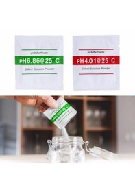 Resim 250 Ml Ph Tampon Çözelti Tozu Ph Test Ölçüm Cihazı Tedbir Kalibra 