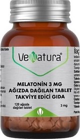 Resim Venatura Melatonin Ağızda Dağılan 3 mg 120 Tablet 