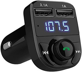 Resim LIHAN X8 Bluetooth Araç Kiti | FM Transmitter & Çift USB Şarj Cihazı | Kablosuz Müzik 