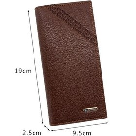 Resim Sones Menbense Uzun Moda Kabartmalı Manyetik Tokalı Çoklu Kart Yuvası Erkek Cüzdanı Siyah Diğer 