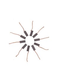 Resim Zcjb 10 Adet 8 8 20mm Karbon Fırça Otomobil Isıtıcı Üfleyici Fan Hava Üfleyici Güneş Işığı Süper Mağaza -118573 