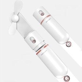 Resim Lenyes LHF12 Powerbank Özellikli 3 Kademeli Portatif Soğutucu El Fanı - Pembe 