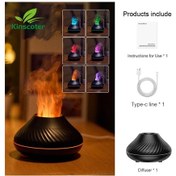 Resim Kinscoter Volkanik Uçucu Yağ Lambası 130 Ml Usb Taşınabilir Hava 