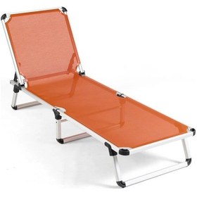 Resim Reyo Katlanır Ve Taşınır Şezlong Orange Somon 