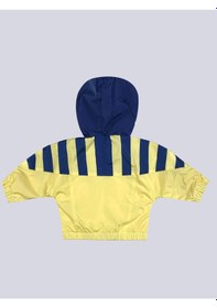 Resim Bebek Çubuk Bloklu Yağmurluk Sarı 