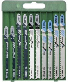 Resim Bosch 10 Parça Dekupaj Testere Seti Karışık - 2609256746 