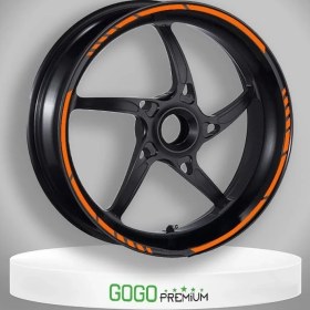 Resim Florasan Turuncu Kesik 1 Set Jant Şeridi 