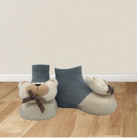 Resim Hamiki Sevimli Ayı Figürlü Kışlık Babet Panduf Ev Botu Ev Ayakkabısı Kreş Ayakkabısı 