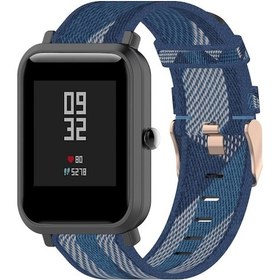 Resim Amazfit Bip Lite Sürüm 1 S/bip S 20mm Naylon Denim Kanvas Yedek Kordon Kordonlu Saat 