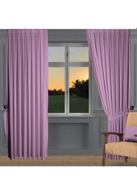 Resim Koyu Lila Ada Fon Perde Normal Pile 1'e 2,5 Pile-koyu Lila Koyu Lila 
