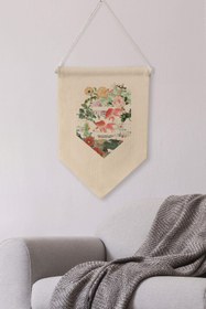 Resim Balkon Duvar Dekoru, Pinterest Oda Dekoru, Sanat Serisi, Kanvas Flama Askılı Duvar Örtüsü NO:438 - Renkli - 6 / 70 x 100 