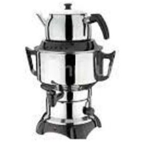 Resim woodhub 4,5 Lt Elektrikli Semaver, Metalik, Şık ve Kullanışlı Ev Gereci 