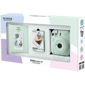Resim Fujifilm Instax Mini 12 Fotoğraf Makinesi + 10'lu Film Ve Pvc Albüm Bundle Box 