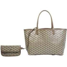 Resim Szypzstore Köpek Diş Çantası Kadın Çantası Kullanışlı Omuz Büyük Kapasiteli Tote Fermuarlı Çanta Alışveriş Çantası Rzkedx Kahverengi - Beyaz 