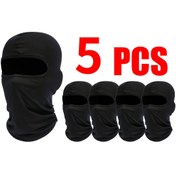 Resim 5 Unisex Nefes Balaclava Şapkaları - Hafif ve Nem Çekme Özellikli Yaz Aktiviteleri için - Bisiklet, Yürüyüş, Koşu - Siyah, Bisiklet Aksesuarları, Tüm Yüz Kapsama, Esnek Kumaş 