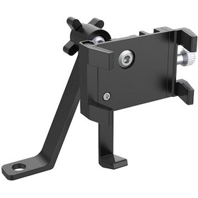 Resim Leezsing Siyah Motor Bisikleti Geri Görüş Aynası Telefon Tutucu - Serbest Dönebilen Beş Tırnaklı Model Şarj Özelliği Yok Siyah 